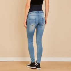 Jean skinny de grossesse extra stretch à bandeau haut