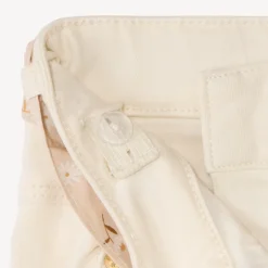 Jean slim avec ceinture imprimée à nouer pour fille