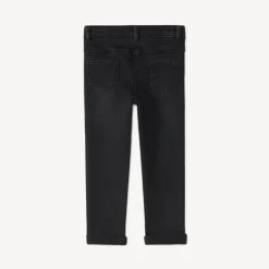 Jean slim broderies cœurs dorés pour bébé fille