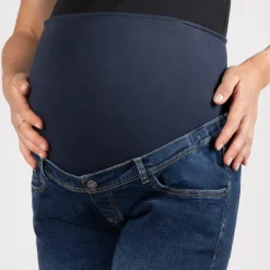 Jean slim de grossesse avec bandeau haut