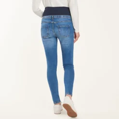 Jean slim de grossesse avec bandeau haut