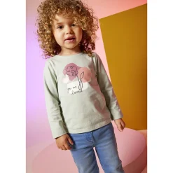 Jean slim à poches chat pour bébé fille