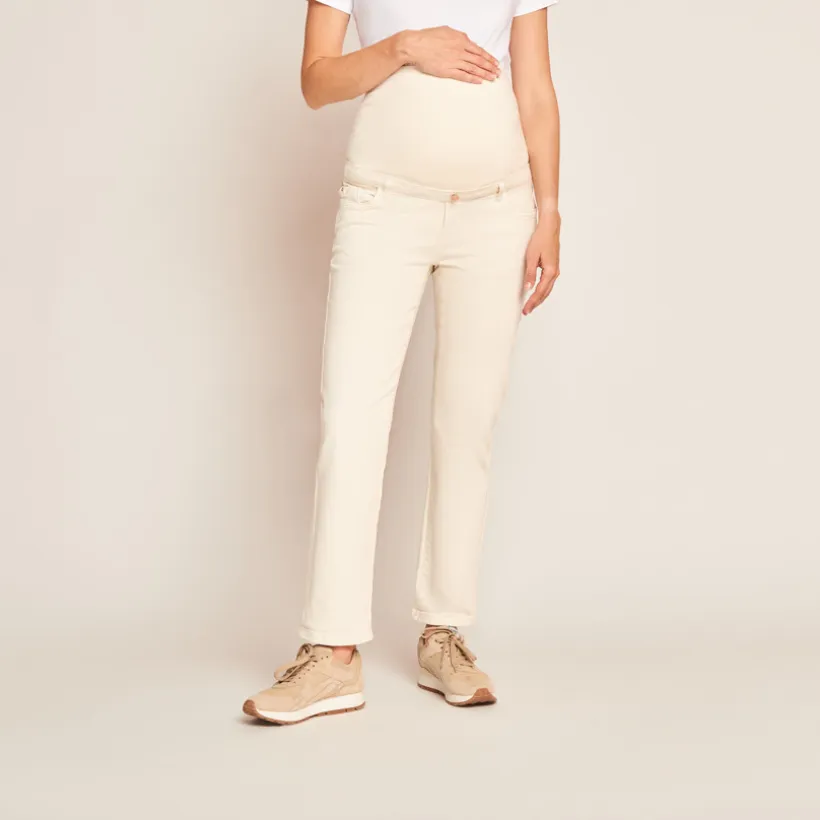 Jean straight de grossesse avec bandeau haut