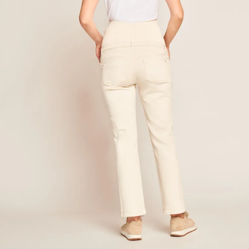 Jean straight de grossesse avec bandeau haut