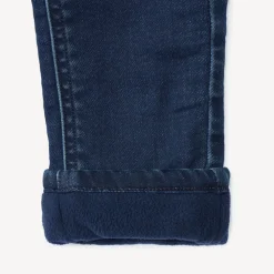 Jean uni doublé micropolaire pour bébé garçon