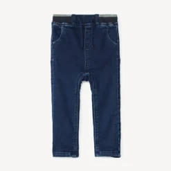 Jean uni doublé micropolaire pour bébé garçon