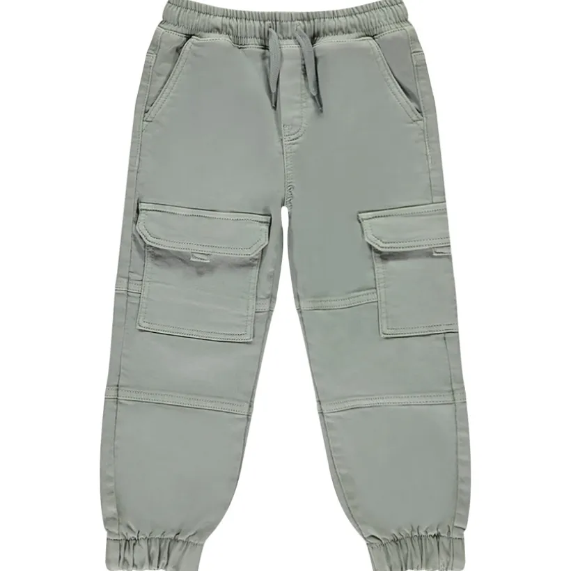 Jean uni à poches effet denim style cargo pour garçon