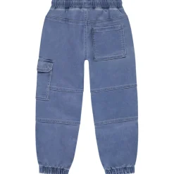 Jean uni à poches effet denim style cargo pour garçon