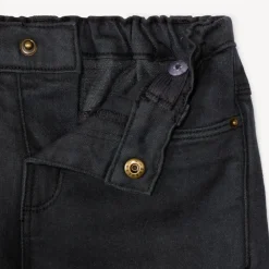 Jean uni à taille élastique pour bébé garçon