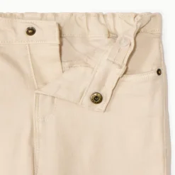 Jean uni à taille élastique pour bébé garçon