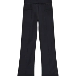 Jegging forme trompette en molleton uni pour fille