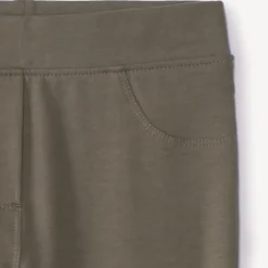 Jegging uni en maille molleton pour fille
