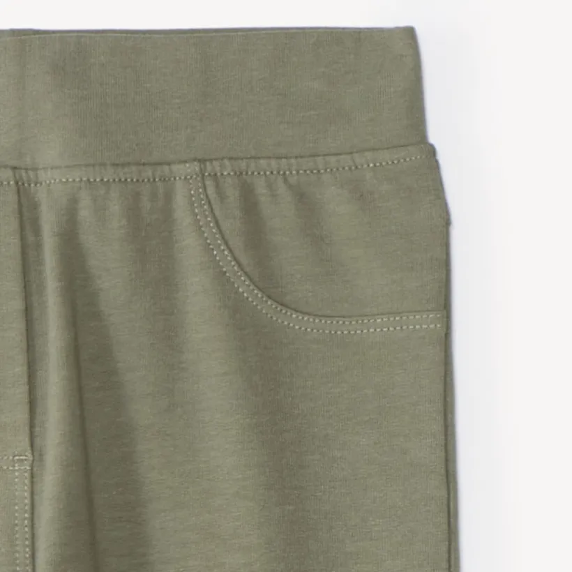 Jegging uni en maille pour fille