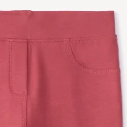 Jegging uni en molleton pour fille