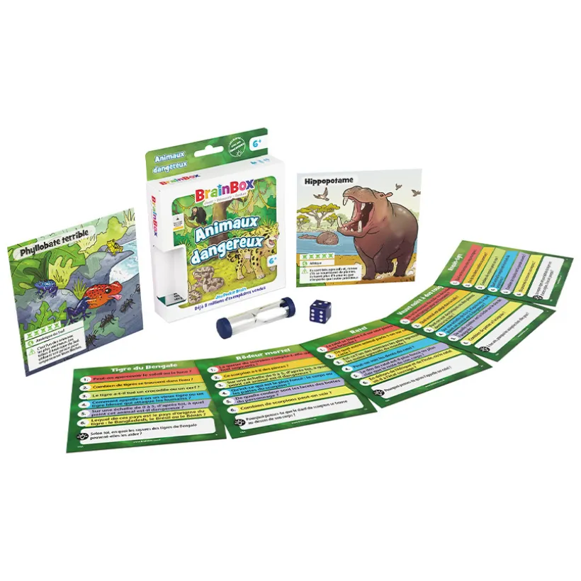 Jeu Brainbox Pocket animaux dangereux