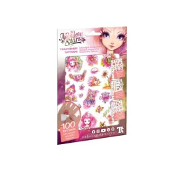 Jeu de maquillage avec assortiment de tatouages temporaires (modèle aléatoire)