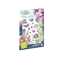 Jeu de maquillage avec assortiment de tatouages temporaires (modèle aléatoire)