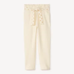 Jogging avec ceinture imprimé cœurs à nouer pour fille