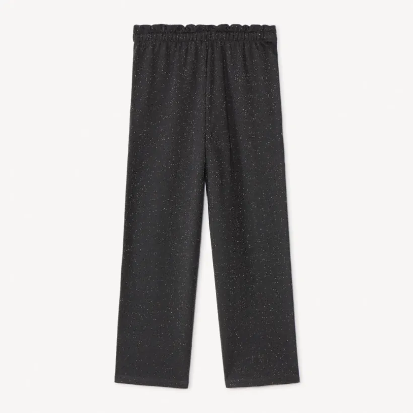 Jogging droit en molleton scintillant pour fille