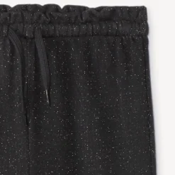 Jogging droit en molleton scintillant pour fille