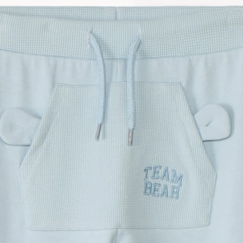 Jogging en molleton et nid d'abeille uni pour bébé garçon