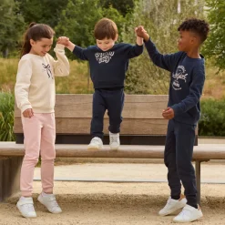 Jogging en molleton gratté uni pour fille