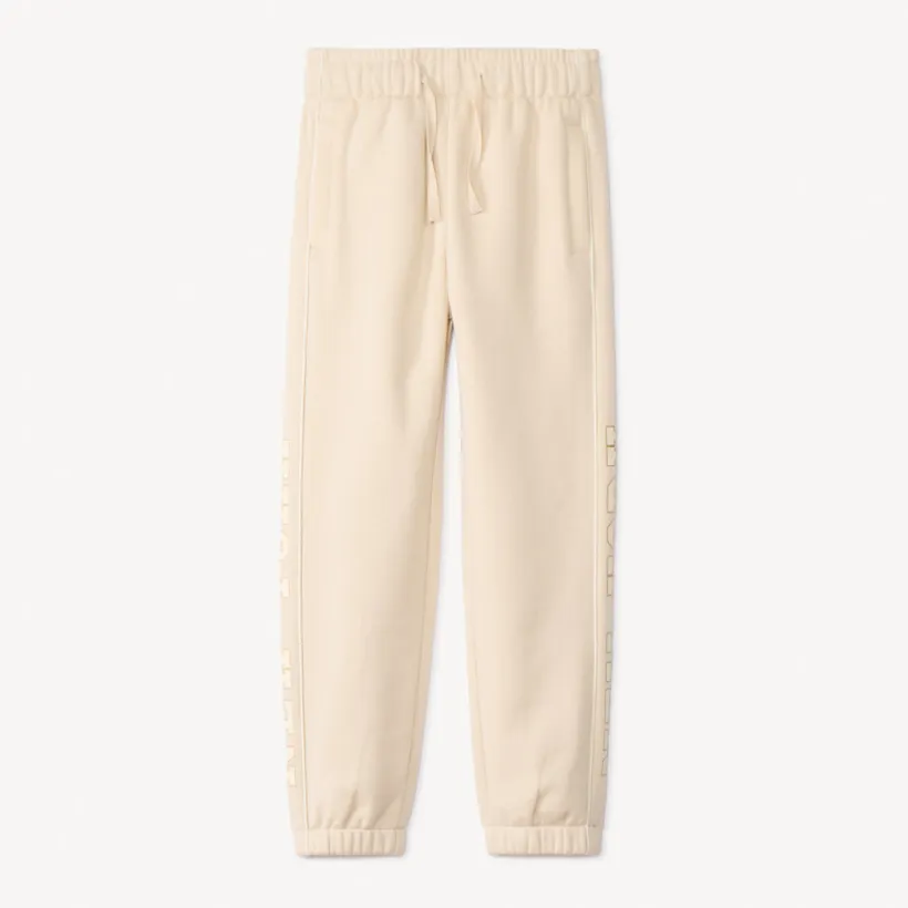 Jogging en molleton printé et pailleté pour fille