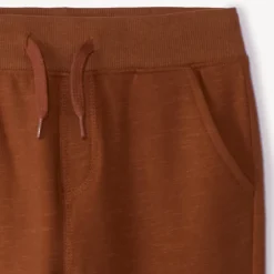 Jogging en molleton slub uni pour garçon