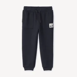 Jogging fantaisie uni à étiquette pour bébé garçon