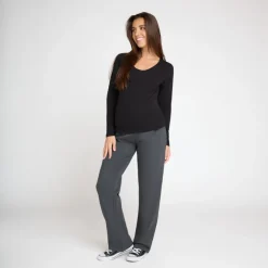 Jogging large de grossesse molletonné avec bandeau haut