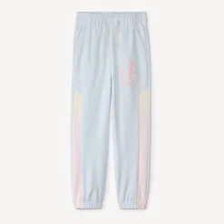 Jogging molleton ample effet color block pour fille