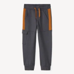 Jogging molleton bicolore à poches pour garçon