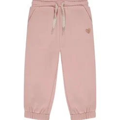 Jogging molleton à cœur brodé en lurex pour bébé fille