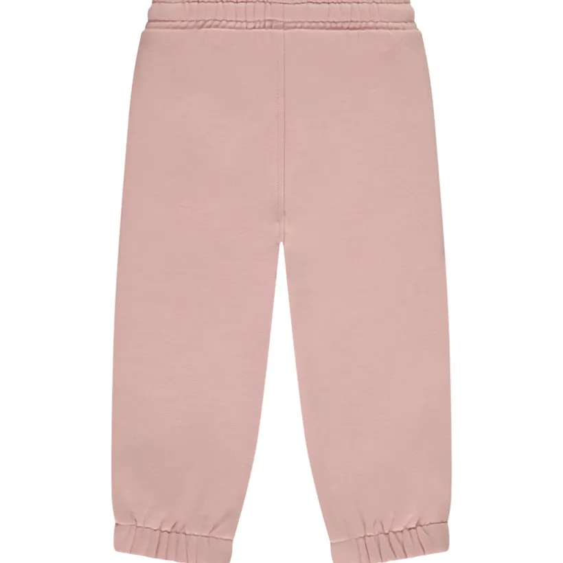 Jogging molleton à cœur brodé en lurex pour bébé fille