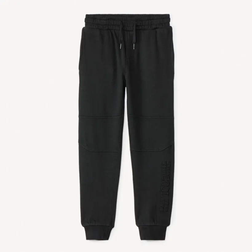 Jogging molleton uni brodé pour garçon