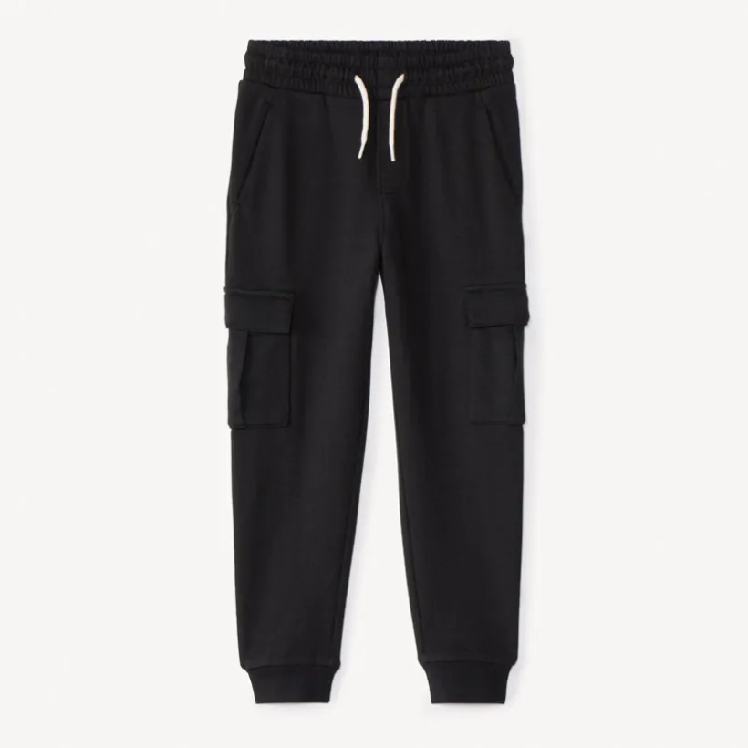 Jogging molleton uni à poche cargo pour garçon