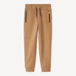 Jogging molleton uni à poches zippées pour garçon
