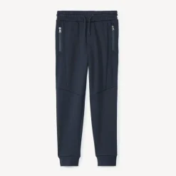 Jogging molleton uni à poches zippées pour garçon