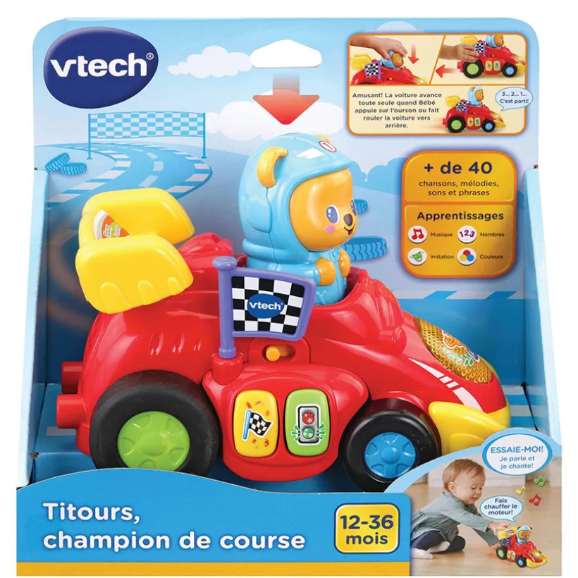 Jouet 1er âge Titours champion de course