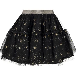Jupe courte en tulle imprimé étoiles pour bébé fille