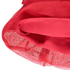 Jupe courte en tulle pailleté avec doublure en satin pour fille