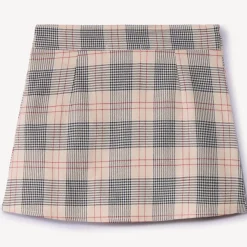 Jupe courte milano à carreaux et boucle pour fille