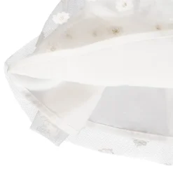 Jupe de cérémonie volantée en tulle brodé pour bébé fille