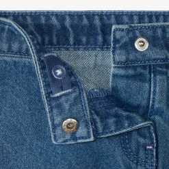 Jupe en jean à nœuds brodés pour bébé fille
