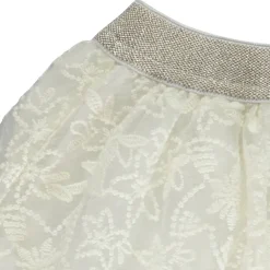 Jupe en tulle et organza brodé pour fille