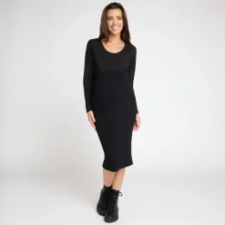 Jupe longue moulante à fente pour femme