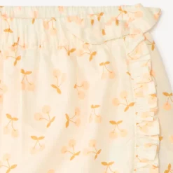 Jupe-short motif cerise pour bébé fille