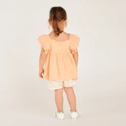 Jupe-short motif cerise pour bébé fille