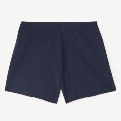 Jupe-short portefeuille en toile bleu marine pour fille