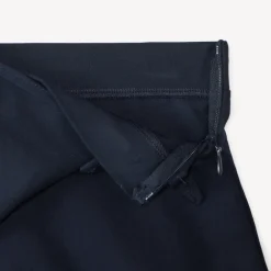 Jupe-short portefeuille en toile bleu marine pour fille